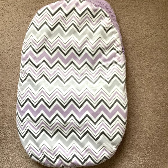 Baby Toddler Stroller Bunting Bag Purple Fleece Lined Winter Warm Cozy Soft - Picture 3 of 6